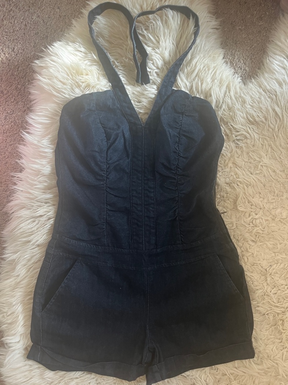 denim romper